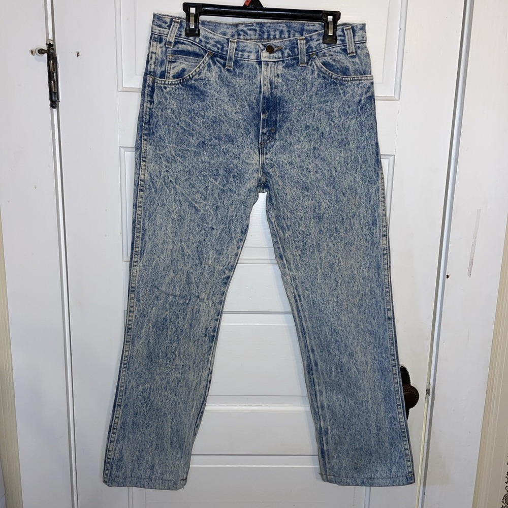 Vintage Acid Wash Dad Jeans | 34" High Waist Taper‎ Leg | Nostalgia Street Core